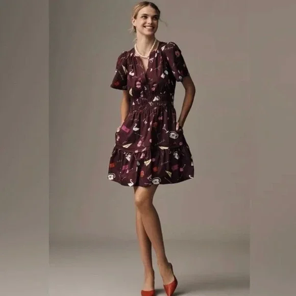 Anthropologie‎ Somerset Mini Dress Size XL - Picture 2 of 11